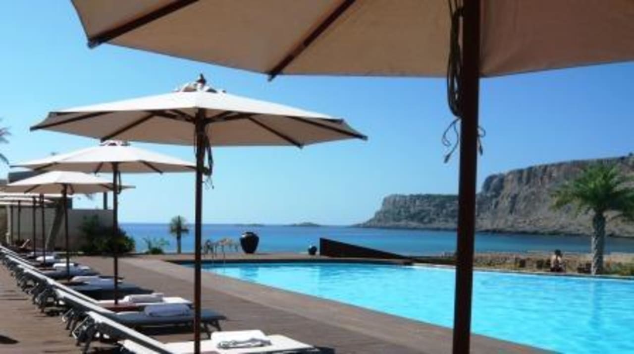 Pool beim Restaurant Aquagrand Artistic Luxury Beach Resort - Adults only