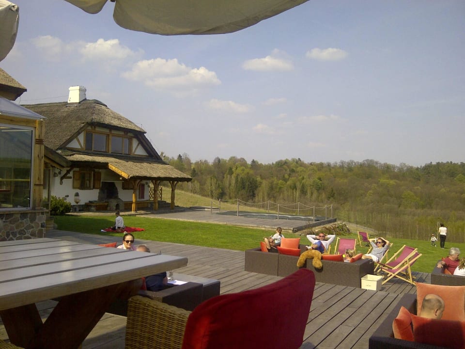 Widok z restauracji Hotel Głęboczek Vine Resort & Spa
