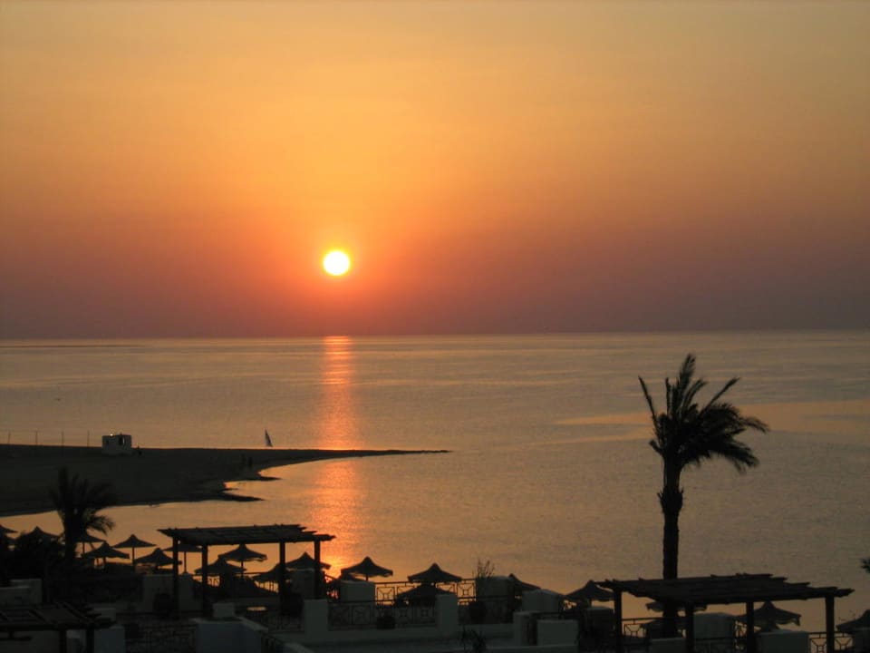 Morgens um 06.00 Uhr auf der Terrasse Imperial Shams Abu Soma