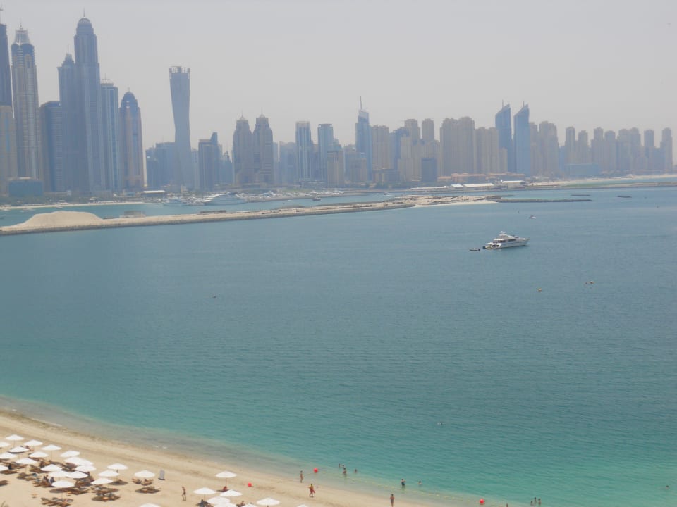 Ausblick zum hafen Fairmont The Palm