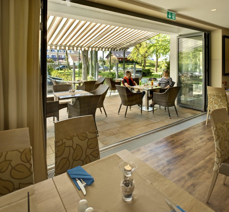 Unser Restaurant mit Terrasse Hotel Haus am Meer