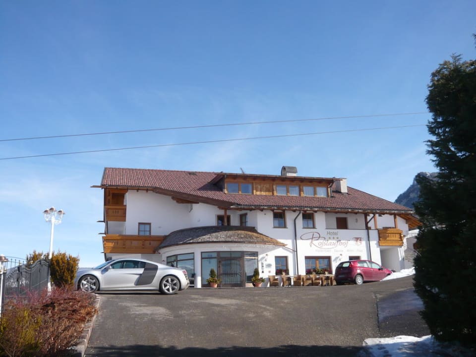 Hoteleingang Hotel Roßlaufhof