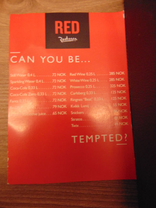 Zimmer Radisson RED, Oslo Airport