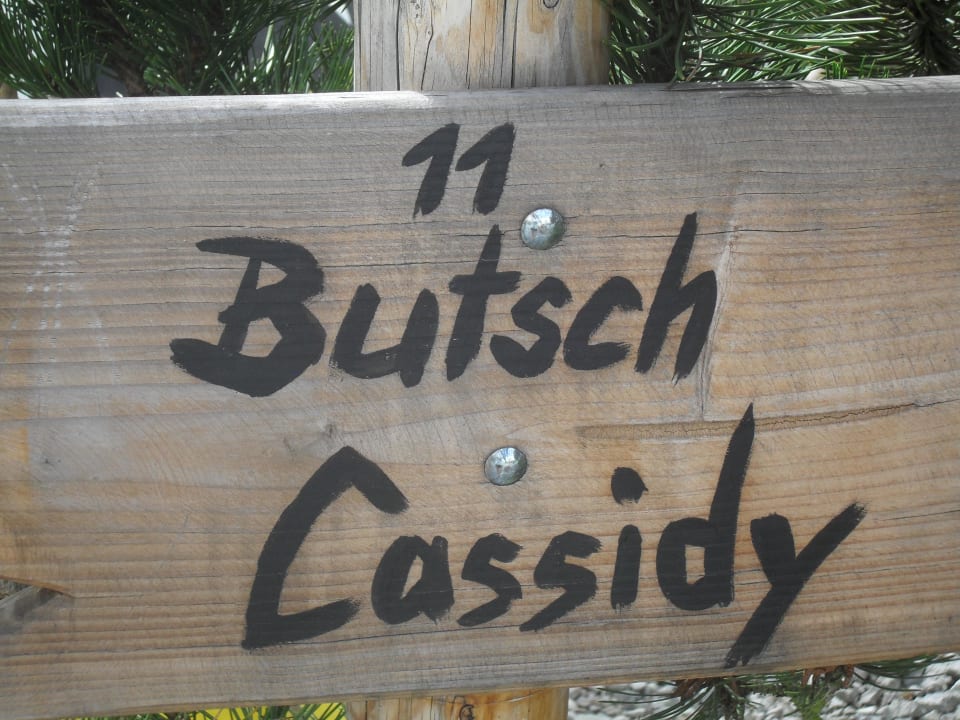 Jedes Zelt hatte eine Beschreibung und Namen Tipi Town Europa-Park