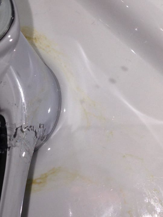 Hier sollte schon gründlicher gereinigt werden Upstalsboom Varel-Dangast