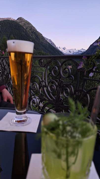 Ausblick Grand Hotel Kronenhof Pontresina