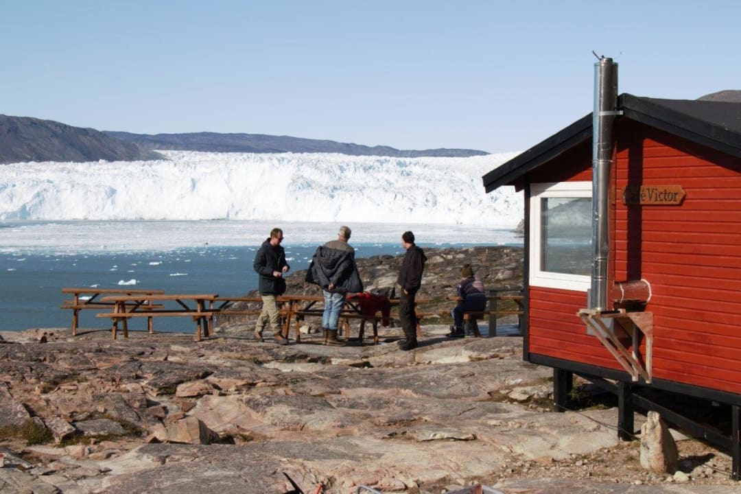 Café Victor, Außenplätze und Gletscher Glacier Lodge Eqi