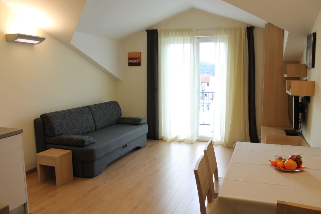 Soggiorno, angolo cottura Residence Bepi Malugio