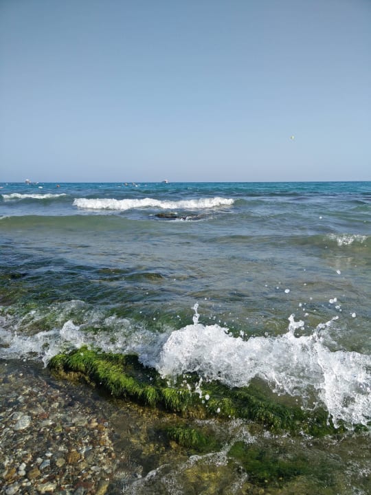 Starke Wellen, aber sehr sauberes Wasser Asteria Family Resort Side