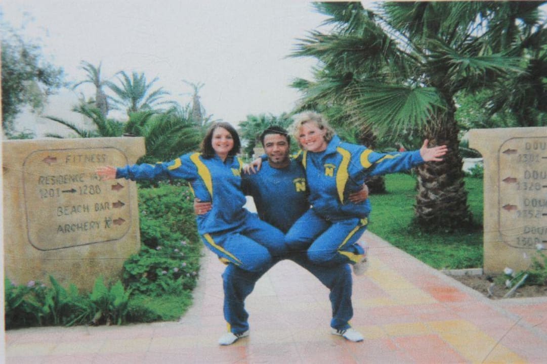 Kinderanimateure - v.l. Lena, Farid, Katharine Dar Khayam