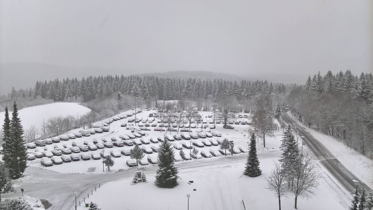 Blick aus dem Fenster AHORN Panorama Hotel Oberhof