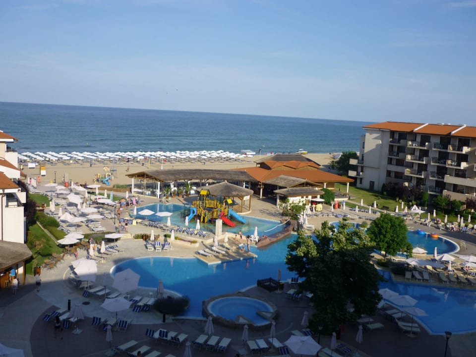 Blick vom Balkon bis zum Meer HVD Clubhotel Miramar