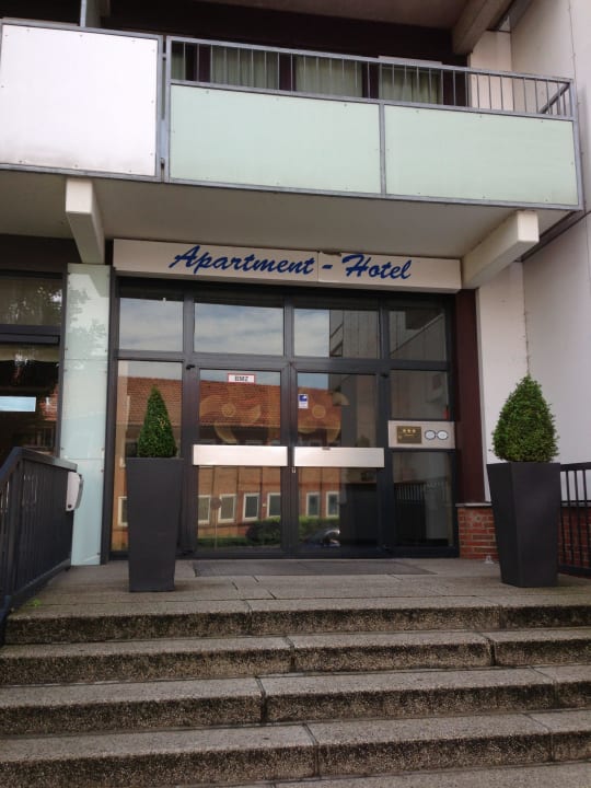 Hoteleingang Apartment-Hotel Hamburg Mitte