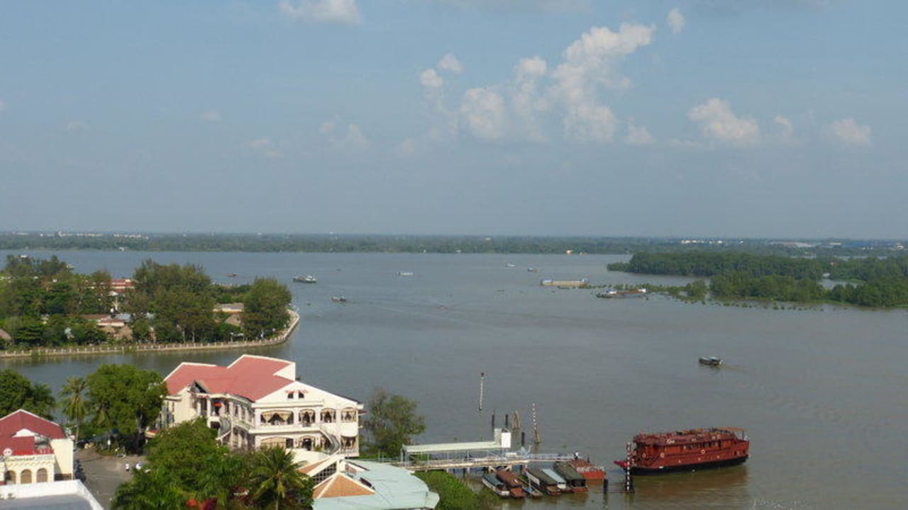 Blick von der Dachterrasse II Kim Tho Hotel