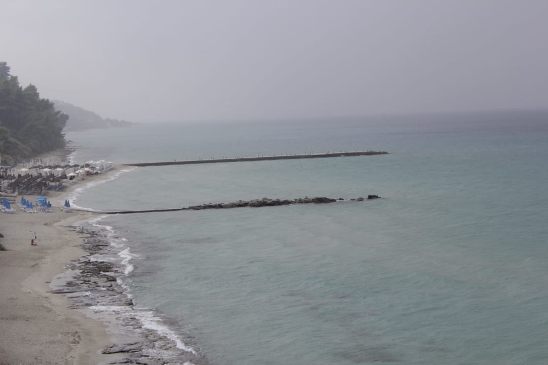 Blick vom Balkon Ammon Zeus Luxury Beach Hotel