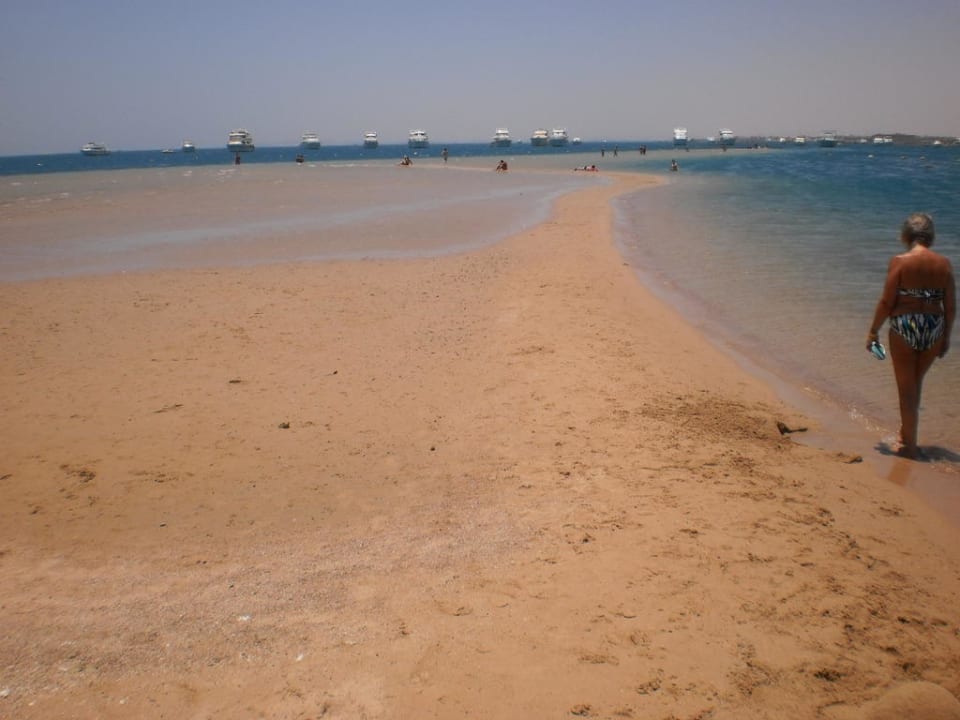 Verlängerte Landzunge bei Ebbe Siva Grand Beach