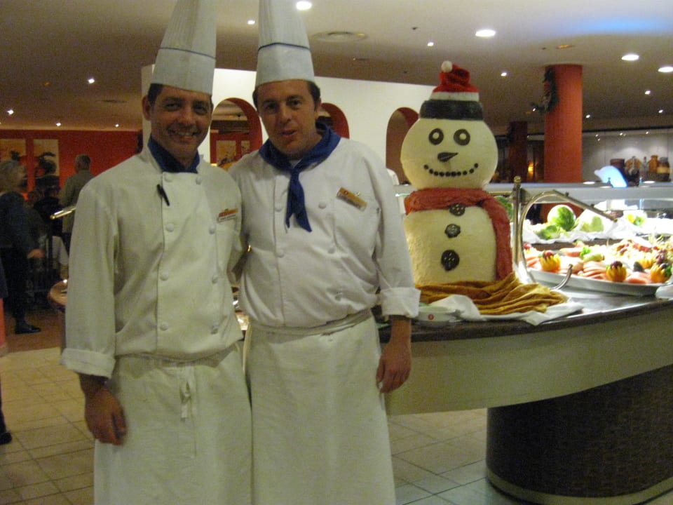 Weihnachtsbuffet mit Köche Hotel Costa Calero