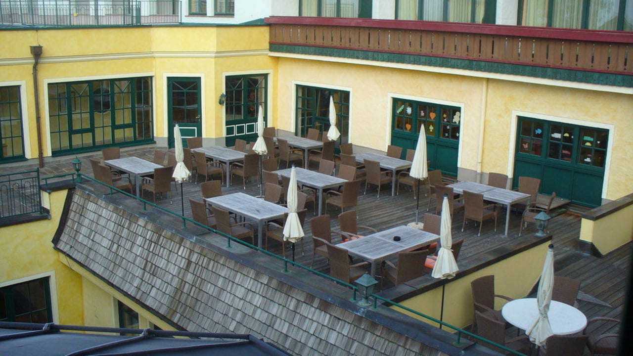 Innenhof Wellnesshotel Eggerwirt