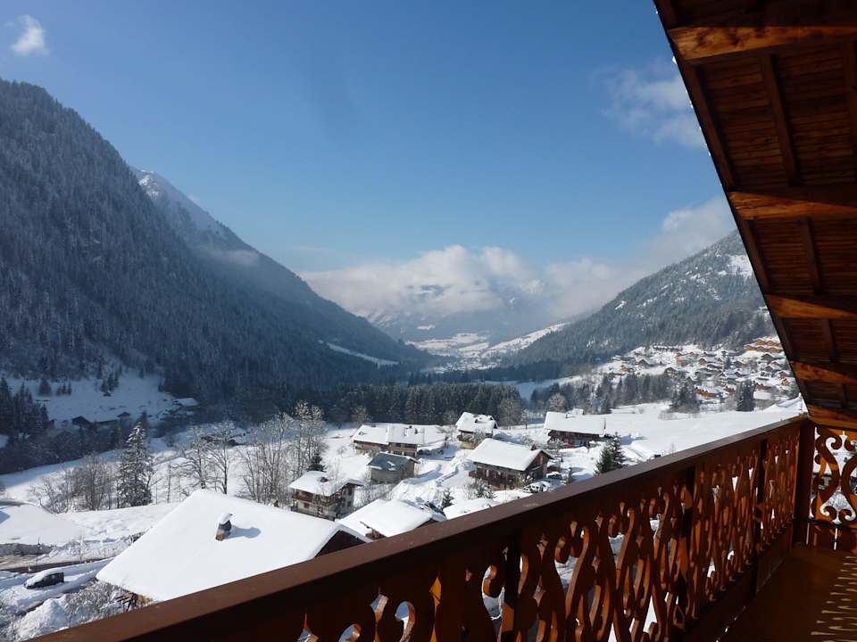 Blick von unserem Balkon Hotel Le Castellan