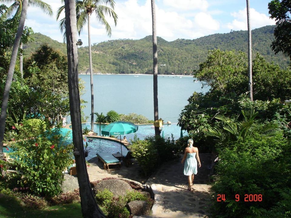 Weg zu Pool Panviman Resort Koh Phangan