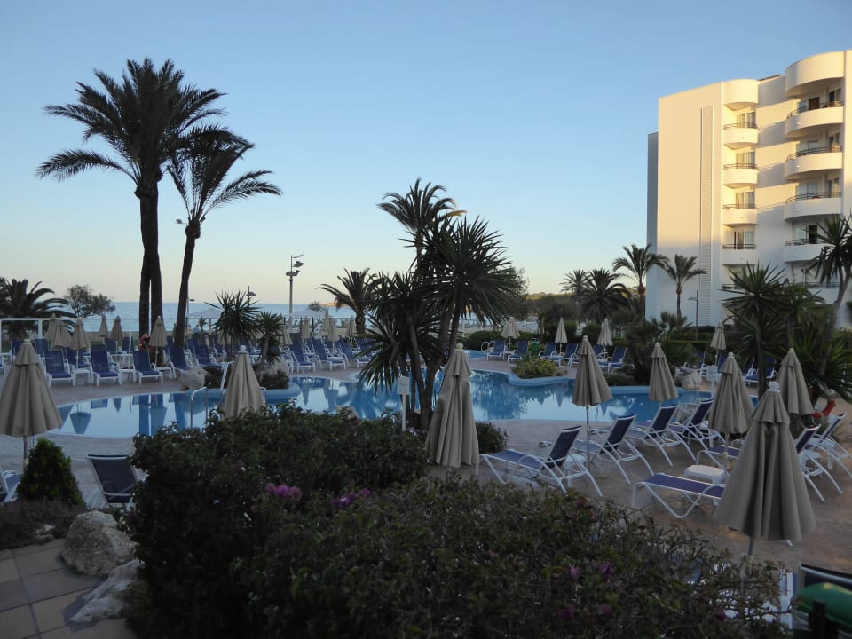 Abends am Pool Hipotels Hipocampo Playa