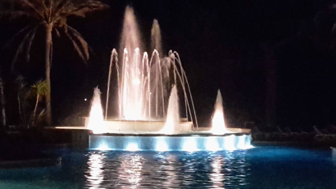 Pool am Abend  Hotel Exagon Park