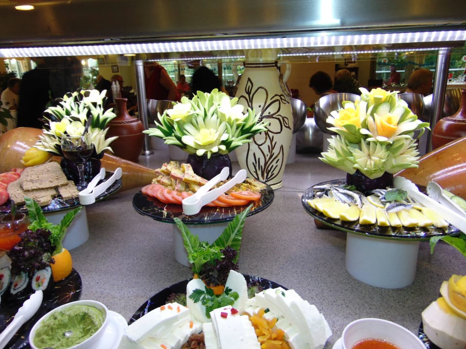 Dekoration auf Vorspeise Buffet Side Sun Hotel