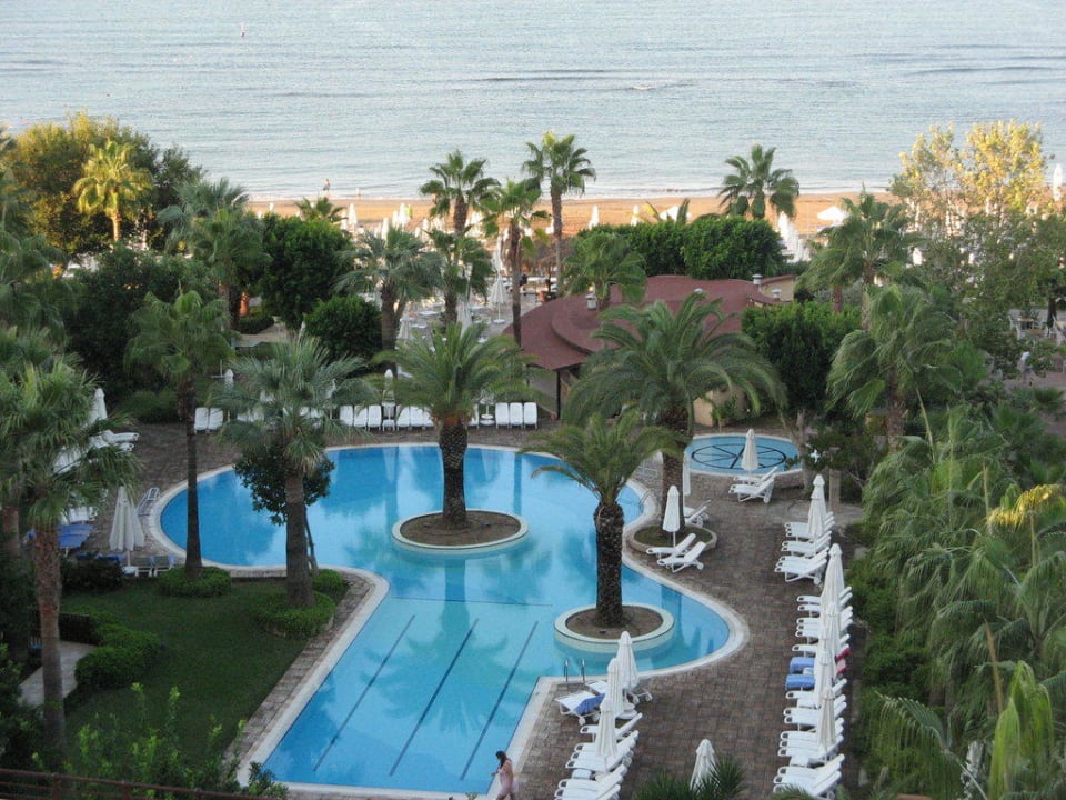 Ausblick vom Balkon Hotel Grand Side