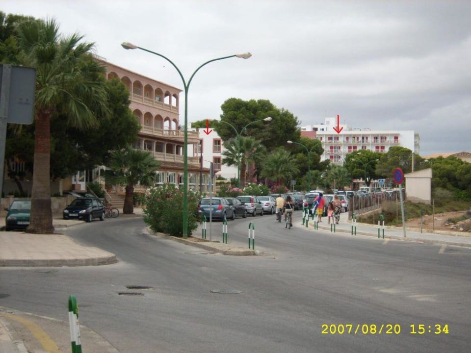 Entfernung von der Villa zum Haupthotel Universal Casa Marquesa