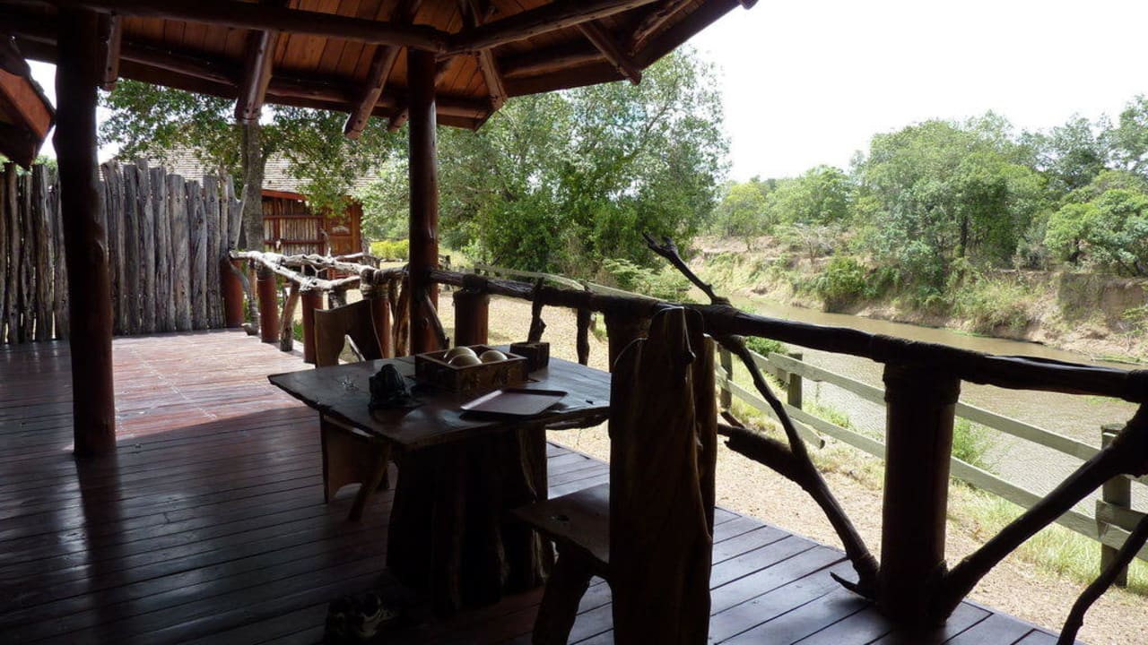 20 qm Terrasse nur für uns Royal Mara Safari Lodge