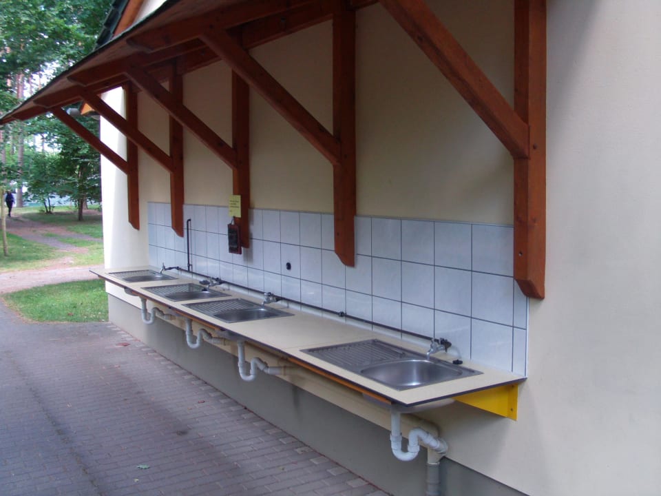 Spülbecken inkl. Heisswasser Knattercamping Bantikow am See