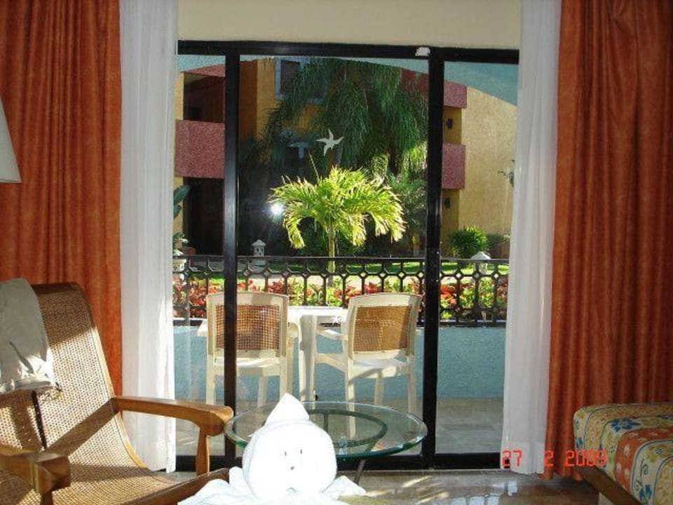 Blick zu unserem Balkon Iberostar Waves Paraiso Beach