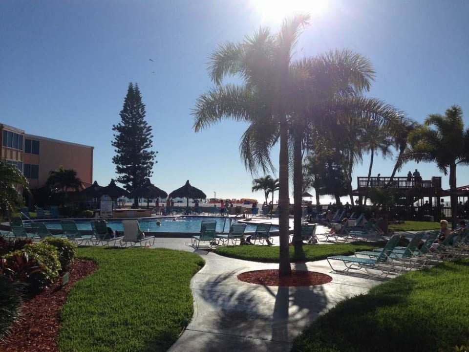 Pool vom Zimmer aus Hotel Dolphin Beach Resort