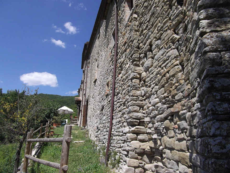 Außenmauer Agriturismo Relais Castello Della Pieve
