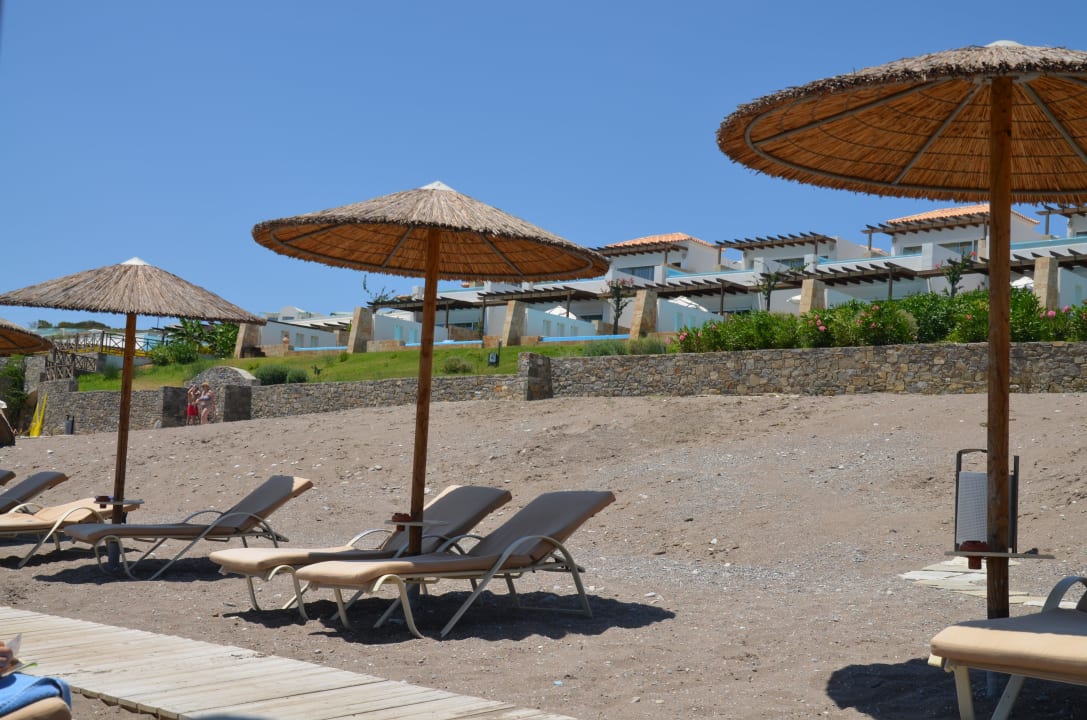 Blick zum Zimmer vom Strand aus Atrium Prestige Thalasso Spa Resort & Villas