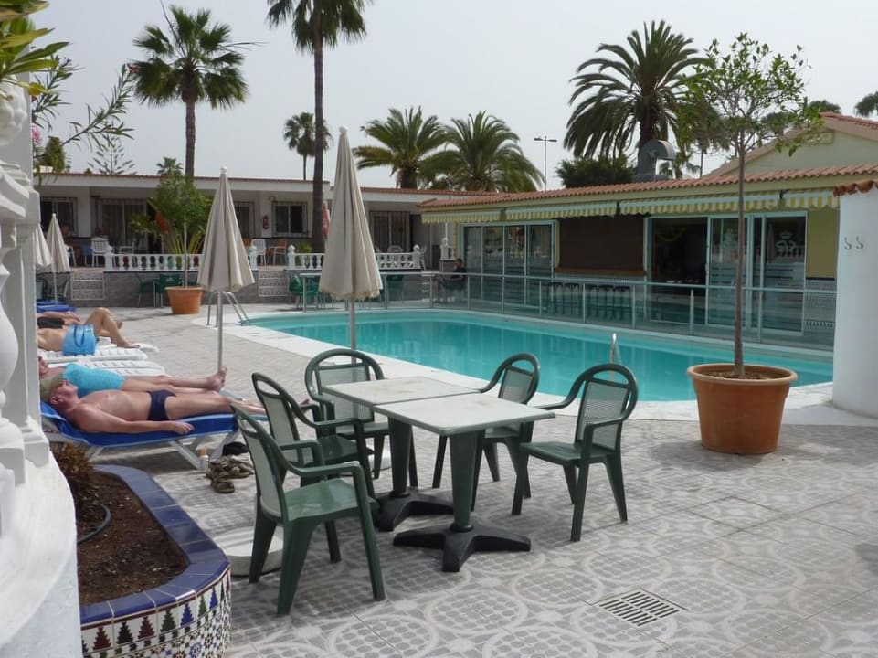 Pool mit Blick zur Bar San Valentin & Terraflor Park
