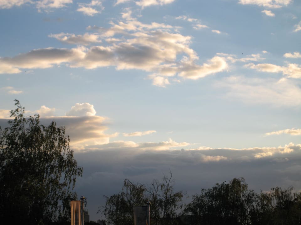 Abendstimmung vom Balkon aus Landhotel Birkenhof