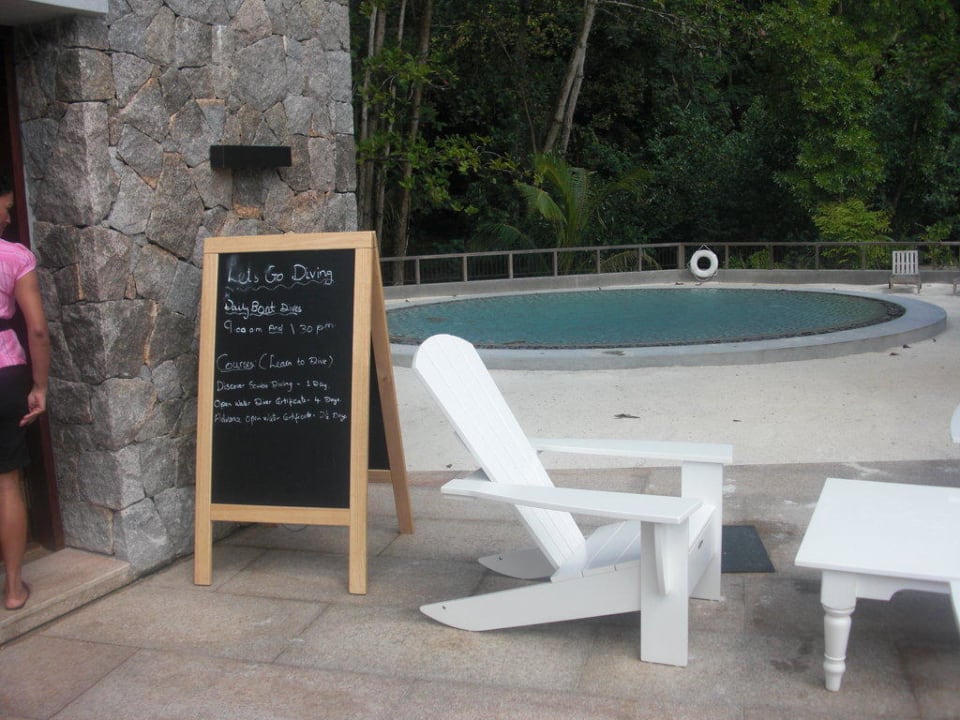 Kinderpool bei Tauchschule Four Seasons Resort Seychelles