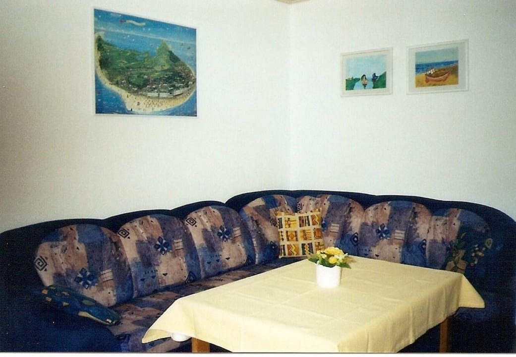 Sitzecke Aufenthaltsraum Private Ferienzimmer Borkum Bantjedünen 83