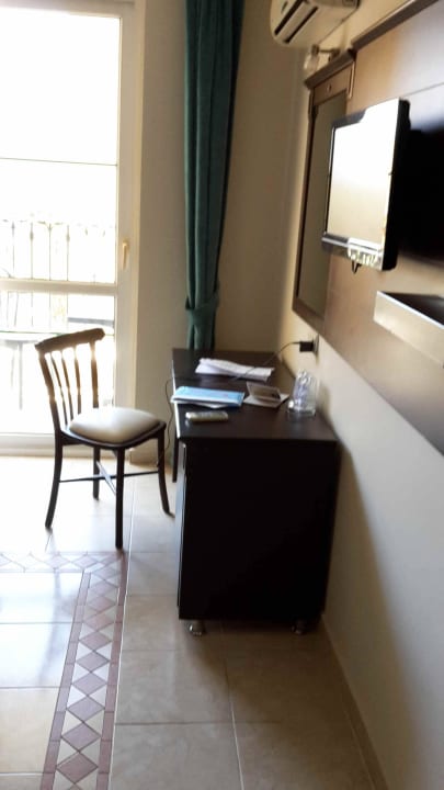 Ausblick zum balkom Hotel Kleopatra Royal Palm