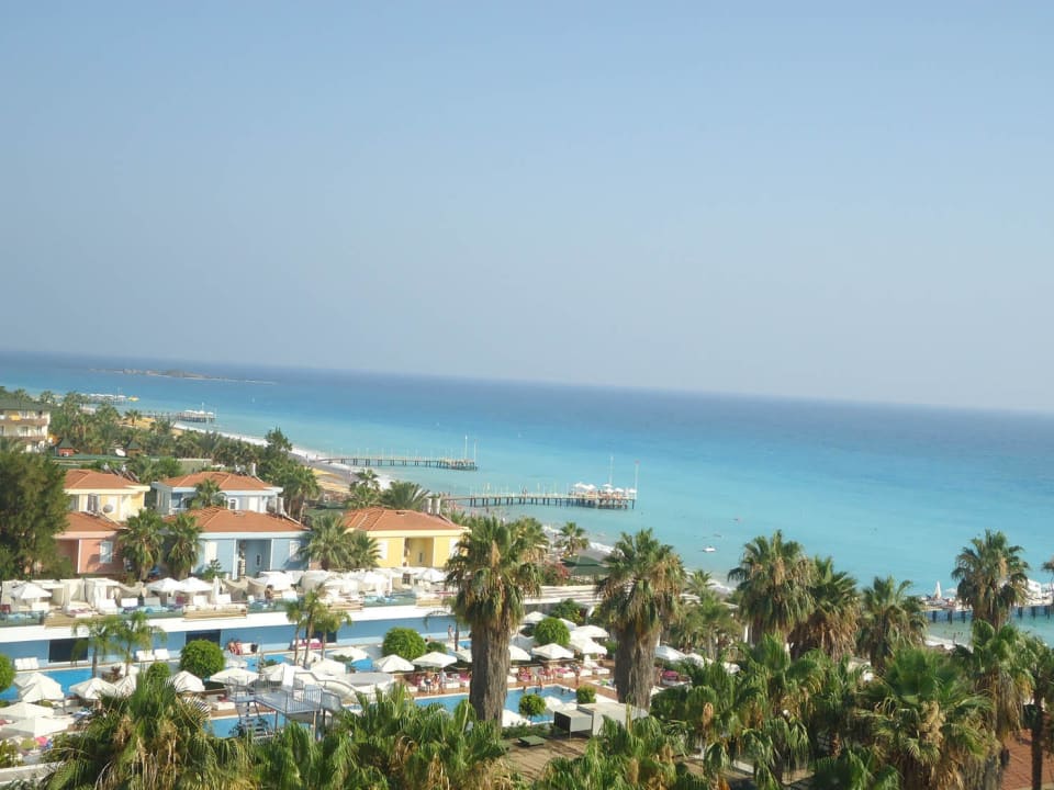 Blick vom freizugängigen Balkon im 6. Stock Hotel Meryan