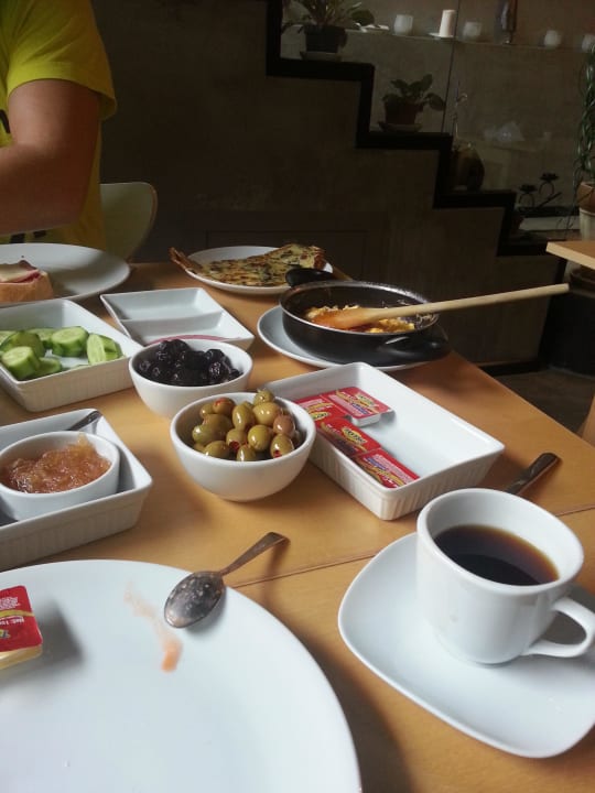 Leckeres Frühstück mit Omelette,Rührei,Sucuk Hotel Peradays