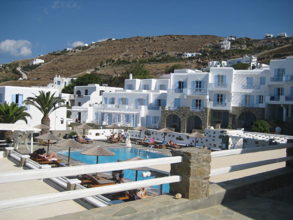 Hotel Manoulas Beach und Poolanlage Hotel Manoulas Beach