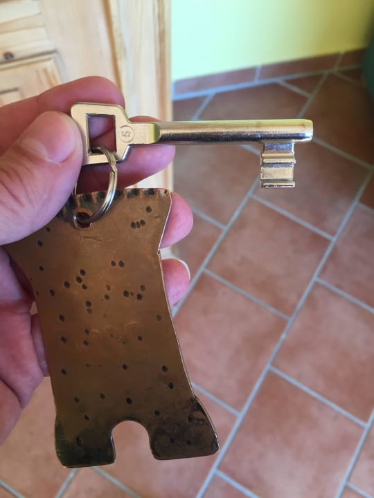 Die Schhlüssel sperren alle Zimmern  Vulkanwirt