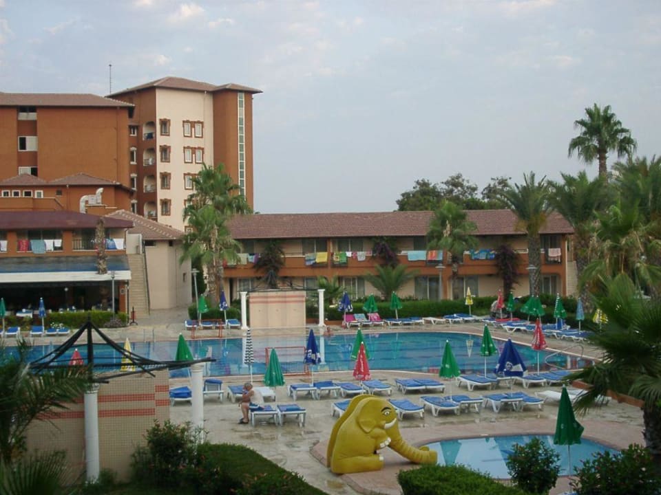 Blick vom Balkon Club Turtas Beach Hotel