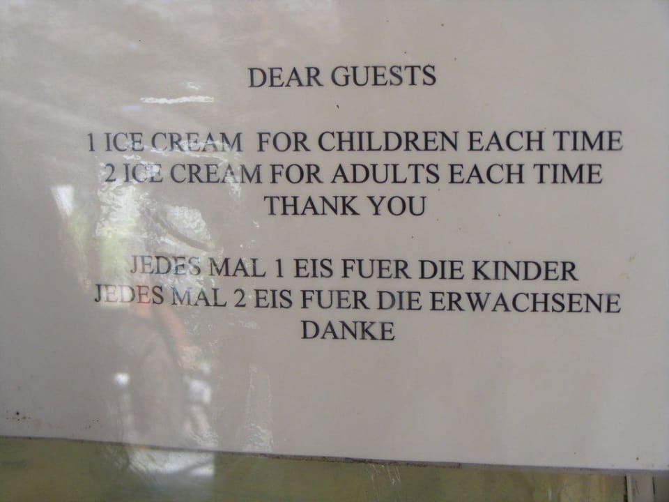 Eisrationierung Doreta Beach Resort & Spa