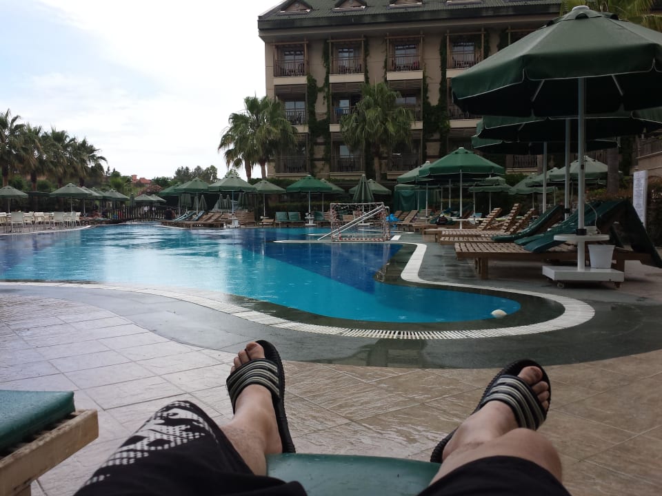 Blick zum Pool Can Garden Resort