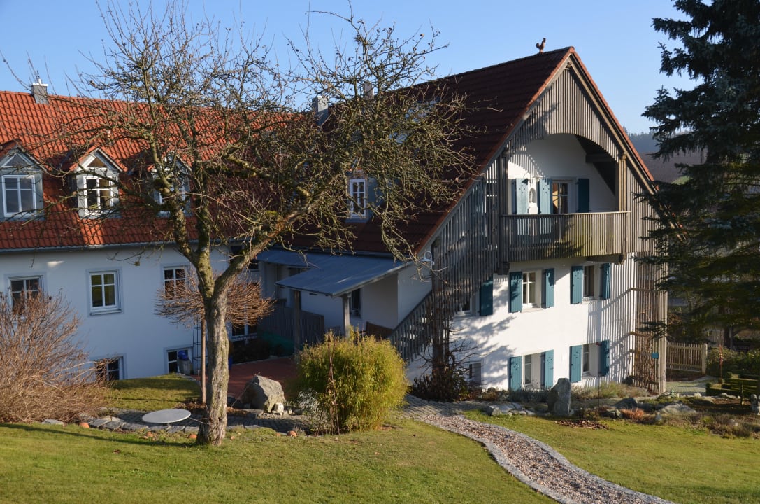 Blick vom Garten zur Pension Der Heindlhof