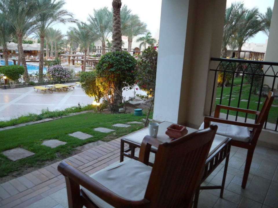 Der perfekte Ausblick auf dem Balkon Hotel JAZ Makadi Star & Spa