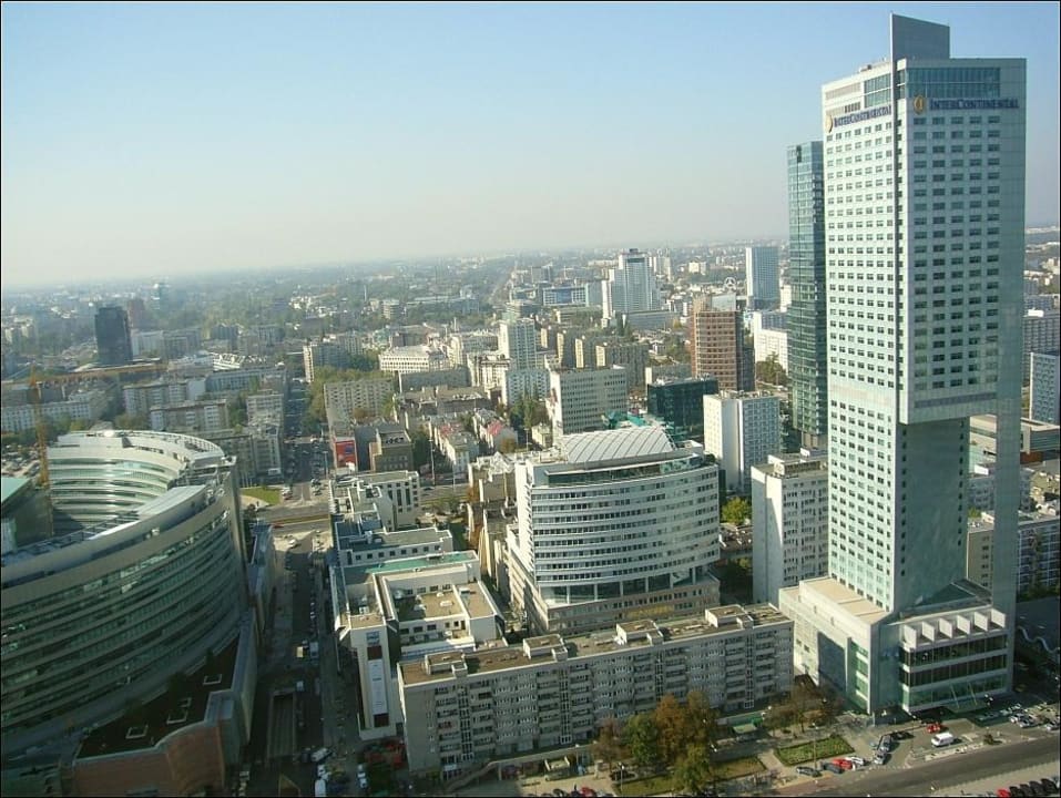 Blick vom Kulturpalast InterContinental Warszawa